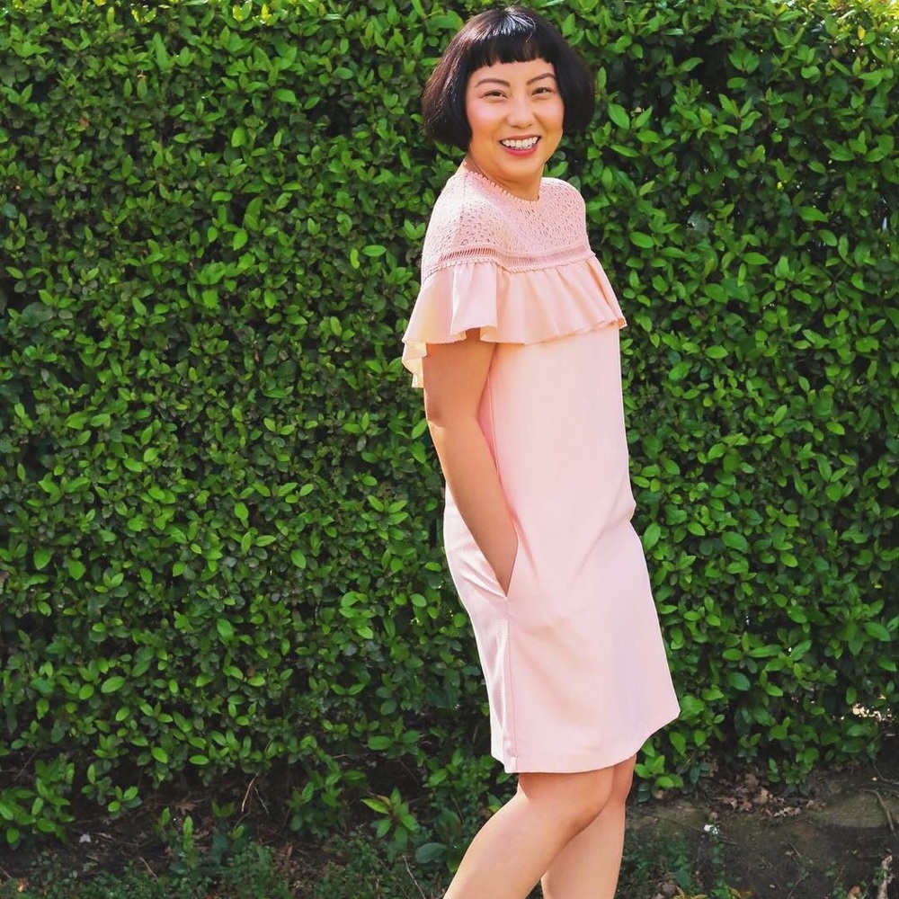 Lace and ruffles dress